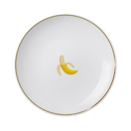 banana emoji on beefbar dessert plate