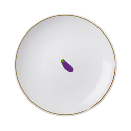 eggplant emoji main plate