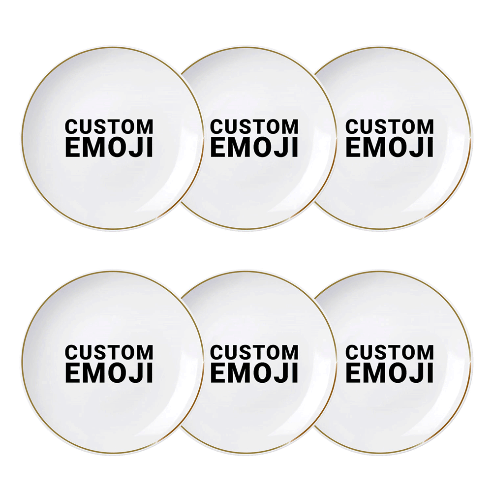 personalize your set of 6 starter plates