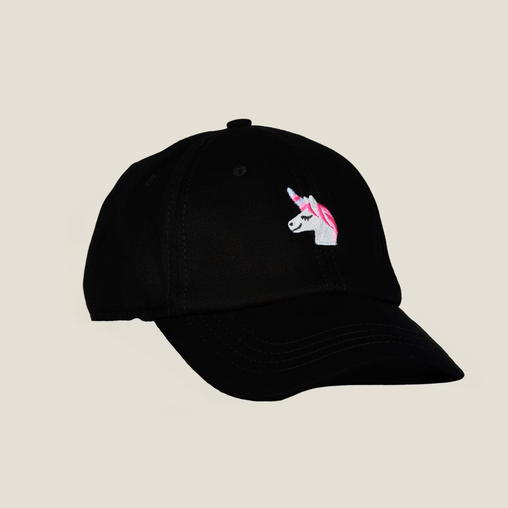 Caps unicorn black model Alberto Bresci Beefbar Giraudi fashion design emoji restaurant