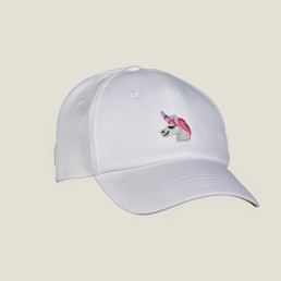 Caps unicorn white model Alberto Bresci Beefbar Giraudi fashion design emoji restaurant