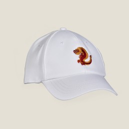 Dragon caps square profil white model Alberto Bresci Beefbar Giraudi fashion design emoji restaurant Hong Kong