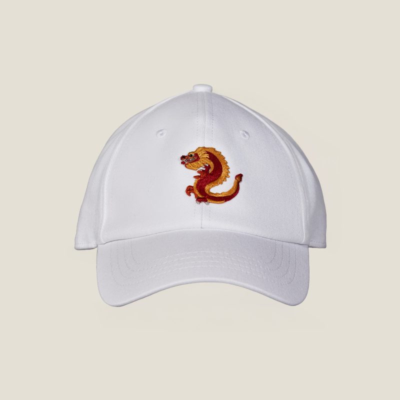 Dragon caps tissus back Monaco white model Alberto Bresci Beefbar Giraudi fashion design restaurant emoji textile
