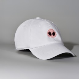 caps with pig nose emoji