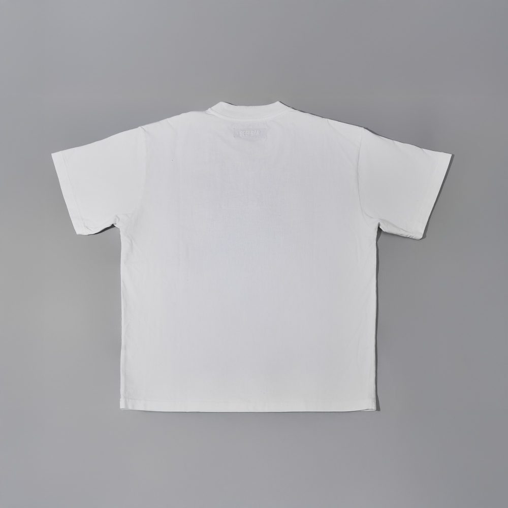 back tee shirt white