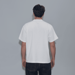 back tee shirt white