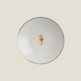 sea horse emoji plate