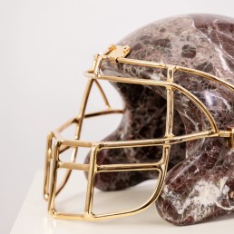 super bowl casque nfl Nicolas Bianco marble sculpture art