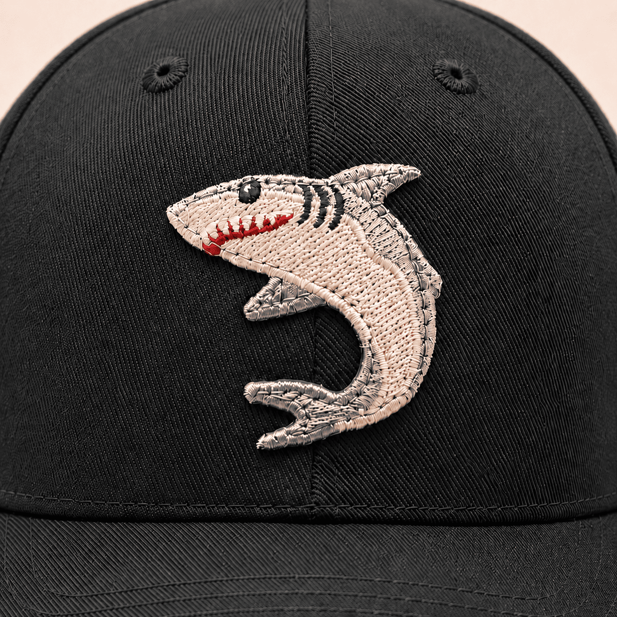 shark emoji cap