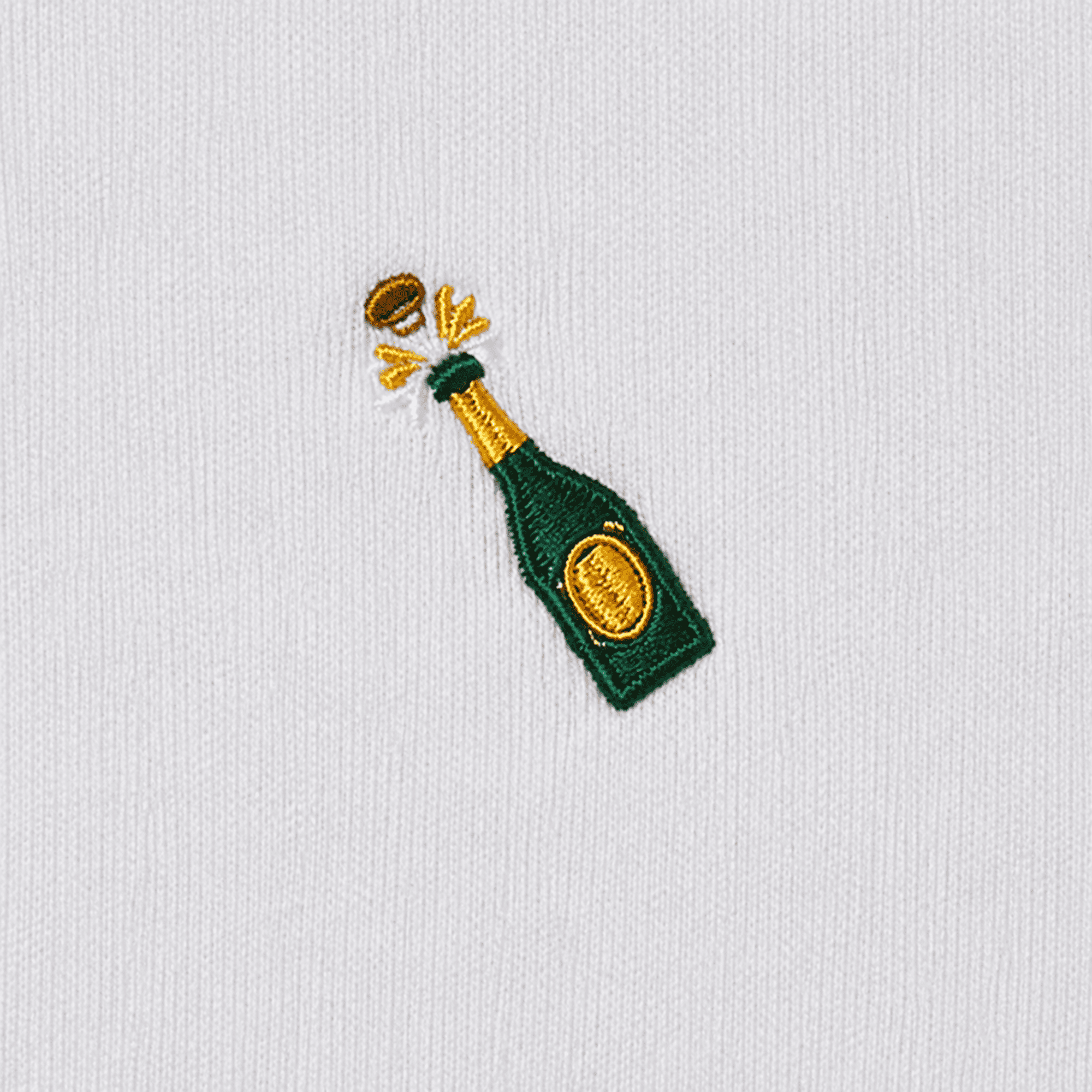 emoji champagne embrodery