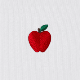 emoji apple new york brodery