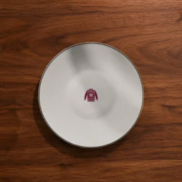 emoji pullover on a porcelain plate