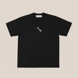 tee shirt black beefbar alberto bresci